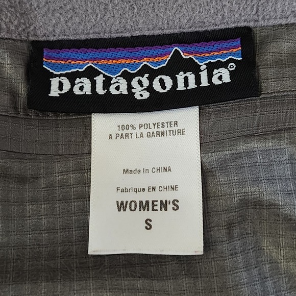 Patagonia All Time Shell Jacket Womens Small Gray Rain Coat Waterproof 27185 - Picture 6 of 13